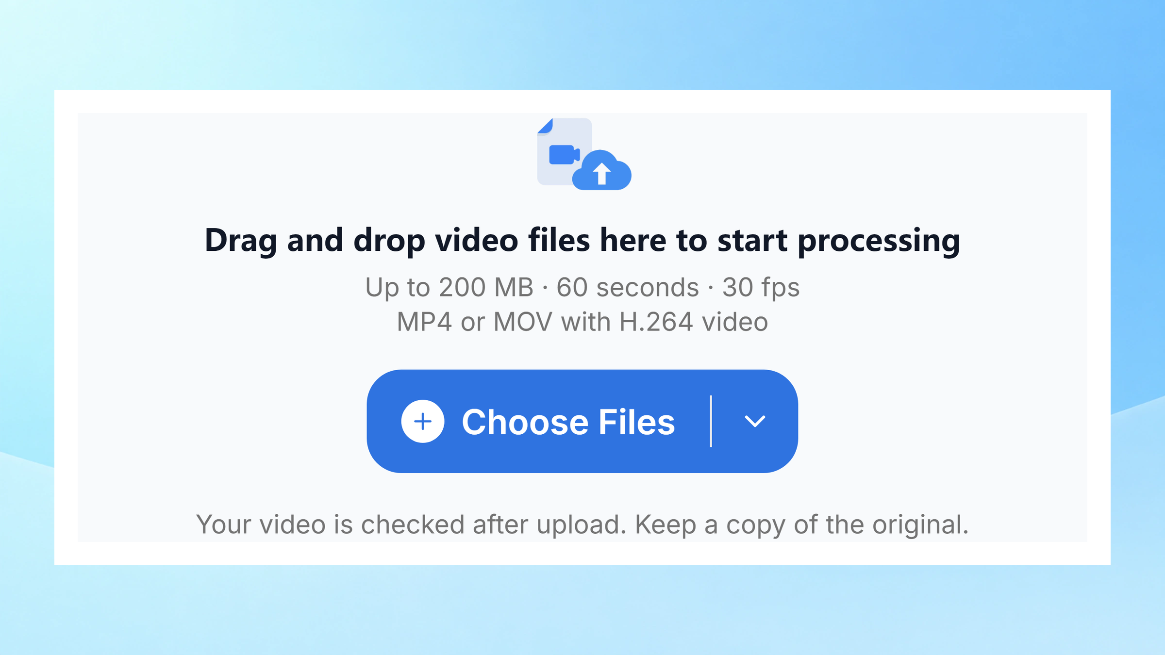 Choose your video